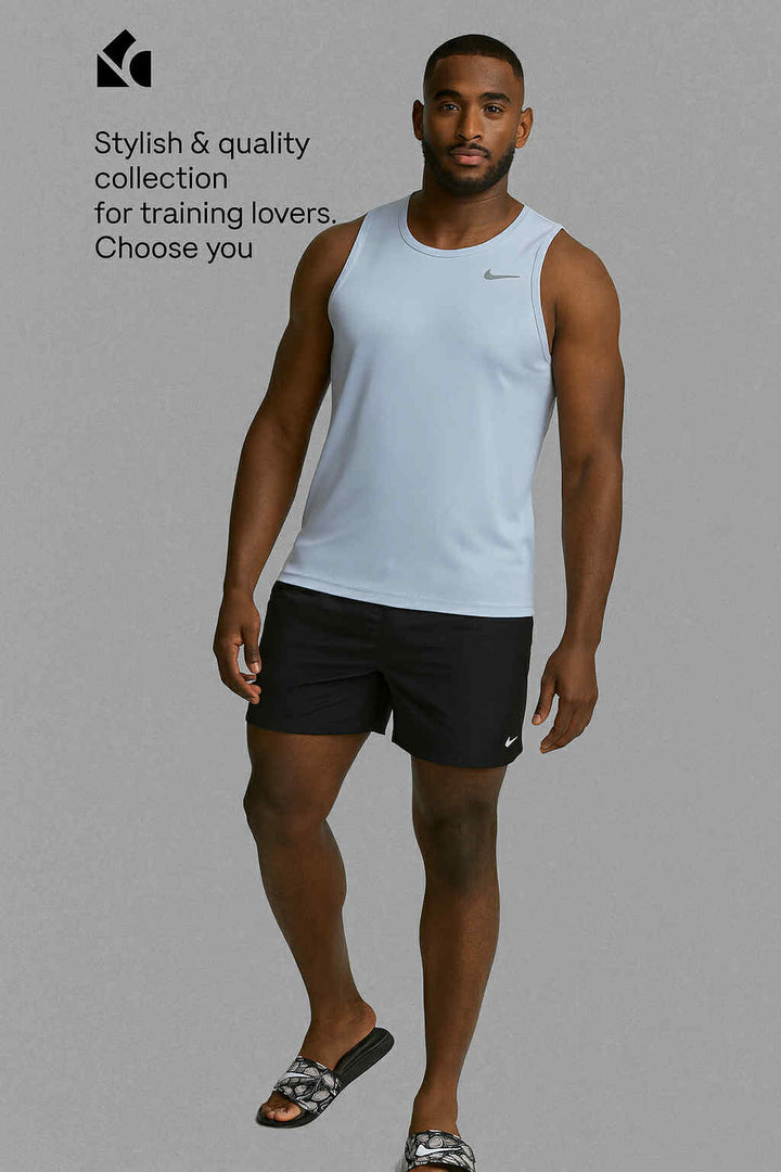 Nike Short and Vest Set Black and Grey