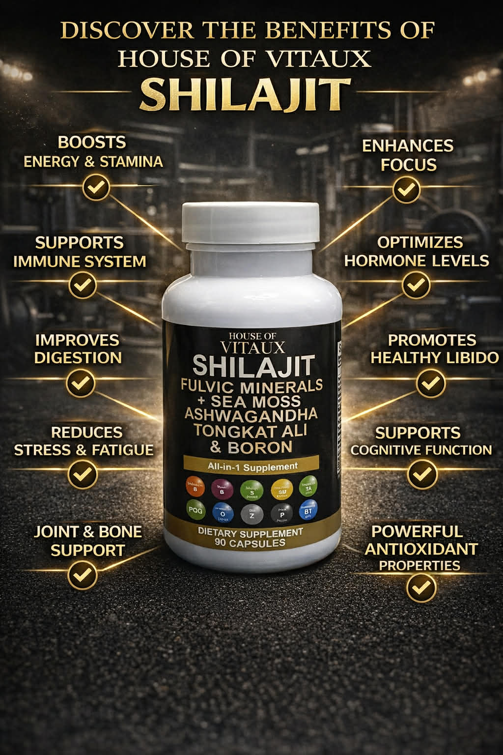Shilajit Capsules – Full-Spectrum Mineral & Adaptogen Blend