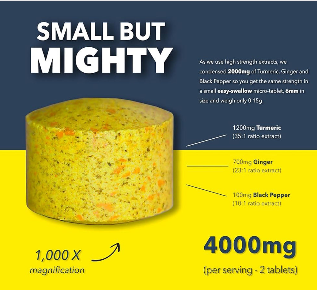 Tumeric, Ginger and Black Pepper tablets
