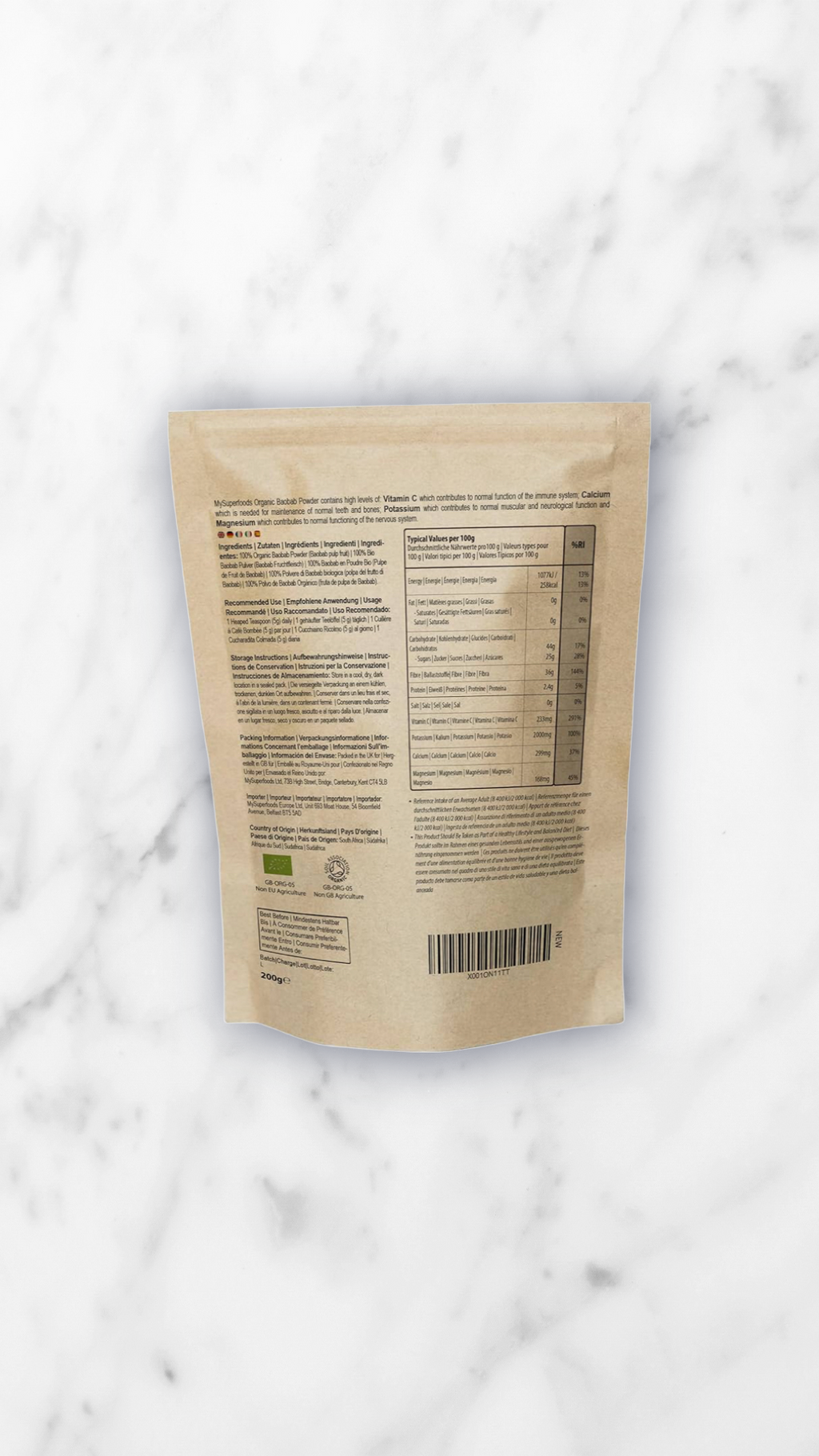 Organic Baobab Powder