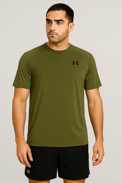 Under Armour Velocity 2.0 SS Tee- Khaki